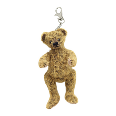 ONLY 1 LEFT! CLEVER TEDDY KARL / MOHAIR QUALITY BEAR (KEY RING /COIN CASE)