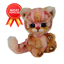Load image into Gallery viewer, BACK NOW! FANTASY CAT MOIRE / CLEMENS HIGH QUALITY SOFT PLUSH ARTIST LIMITED CAT